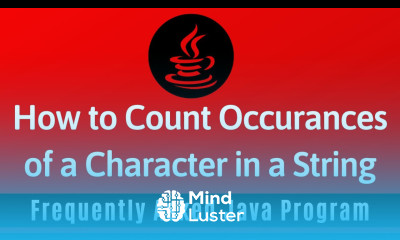 Frequently Asked Java Program 26 How To Count Occurrences of a Character in a String