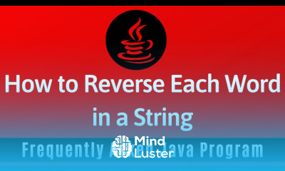 Frequently Asked Java Program 28 How To Reverse Each Word in a String