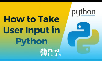 Python Tutorial 6 How to Take User Input in Python