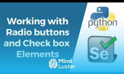 Selenium with Python Tutorial 9 Working with Radio buttons and Check boxes