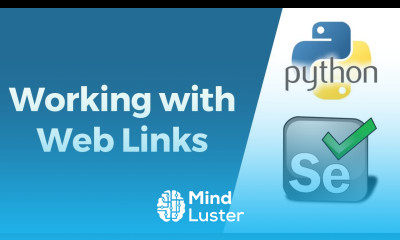 Selenium with Python Tutorial 11 Working with Links Operations on Web Links Handling Links