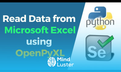 Selenium with Python Tutorial 24 How to read data from MS Excel using OpenPyXL Data Driven Testing