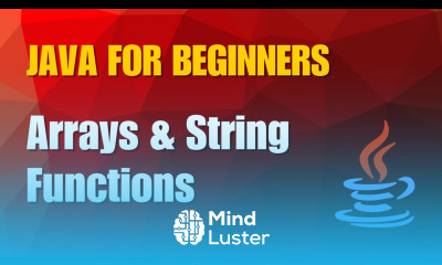Java Tutorial 5 Arrays and String functions