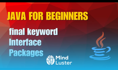 Java Tutorial 10 final keyword Interfaces Packages