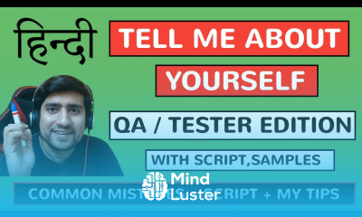 Tell me About Yourself Kaise Bataye as QA Freshers in Hindi Script Template