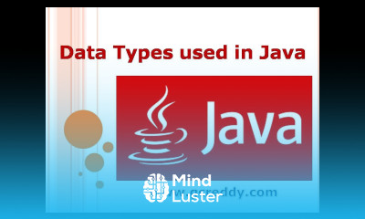 Data Types used in Java Programming Java Tutorial for Beginners G C Reddy