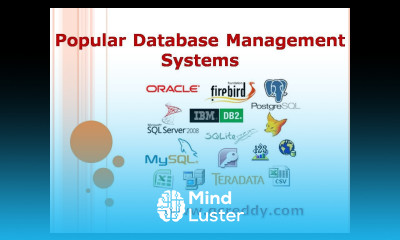 Popular Database Management Systems G C Reddy