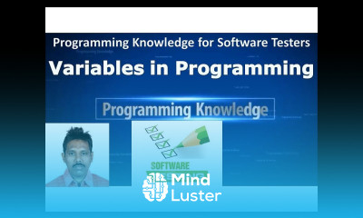 Tutorial 5 Variables in Programming Programming Knowledge for Software Testers