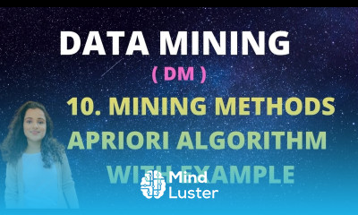 10 Mining Methods APRIORI algorithm with Example DM