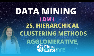 25 Hierarchical Clustering Agglomerative Divisive Algorithm DM