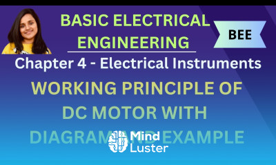 Working Principle of DC Motor in Electrical Machines with Diagram and Example BEE