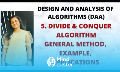 Divide and Conquer Algorithm General Method Lec 5 DAA