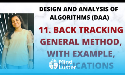 Back Tracking General Method Example Applications L 11 DAA