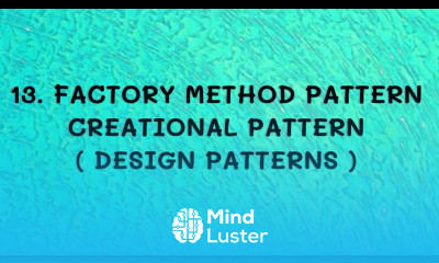 13 Factory Method Design Pattern Creational Patterns DP