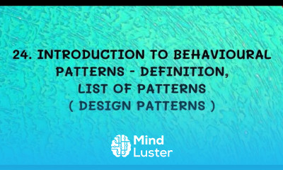 24 Introduction To Behavioural Patterns Definition List Of Patterns DP