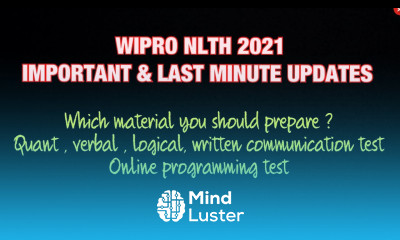 WIPRO NLTH 2021 IMPORTANT AND LAST MINUTE TIPS
