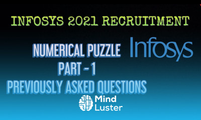 INFOSYS 2021 NUMERICAL PUZZLE PART 1 PREVIOUSLY ASKED QUESTIONS