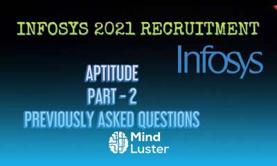 INFOSYS 2021 RECRUITMENT APTITUDE PREVIOUSLY ASKED QUESTIONS PART 2
