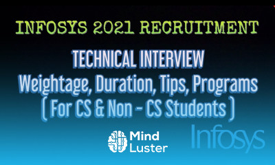 INFOSYS TECHNICAL INTERVIEW — Weightage Duration Tips Programs For CS Non CS students