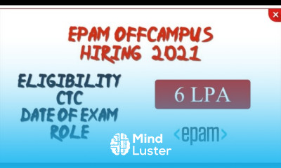 EPAM OFF CAMPUS DRIVE 2021 ROLE ELIGIBILITY PACKAGE LOCATION LAST DATE TO APPLY ETC