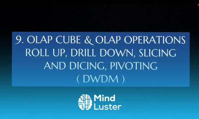9 OLAP Cube OLAP Operations Roll up Drill Down Slicing Dicing Pivoting DWDM