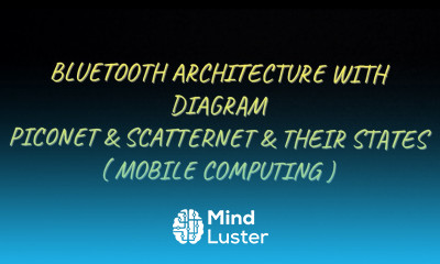 Bluetooth Architecture with Diagram Piconet Scatternet Their States MC