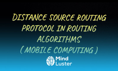 Distance Source Routing Protocol in Routing Algorithms MC