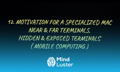 12 Motivation For A Specialised MAC Near Far Terminals Hidden Exposed Terminals MC