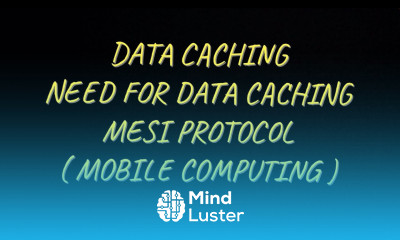 Data Caching Need for Data Caching MESI Protocol MC
