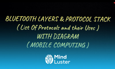 Bluetooth Protocol Stack Layers list of protocols and their uses with Diagram MC