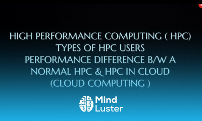 High performance computing HPC Types of HPC users Performance between HPC HPC cloud