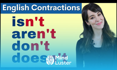 Learn NEGATIVE English CONTRACTIONS Pronunciation Course 3