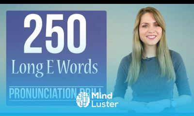 250 Words Long E Vowel Sound i Learn English Pronunciation Practice Drill