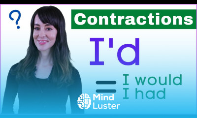 Would vs Had Learn English Contractions