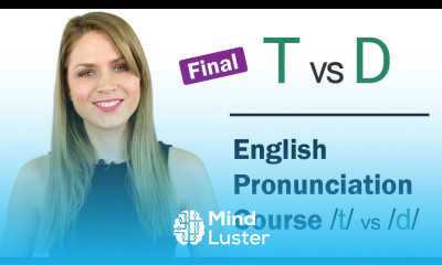 How to Pronounce T and D Final Consonant Sound Learn English Pronunciation Course