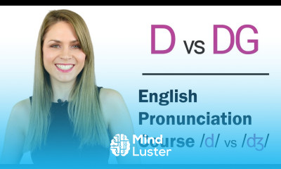 How to Pronounce D and DG Consonant Sounds Learn English Pronunciation Course