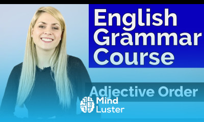 ADJECTIVES 4 Adjective Order Basic English Grammar