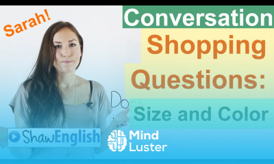 English Shopping Questions Size and Color