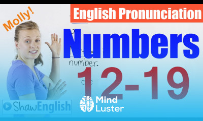 English Pronunciation Numbers 12 19