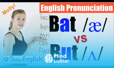 English Pronunciation Bat æ vs But Ʌ