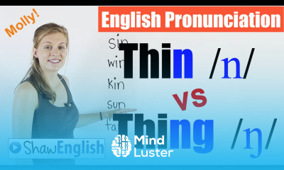 English Pronunciation Thin n vs Thing ŋ