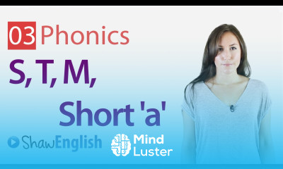 English Phonics Consonants s t m and Short a Vowel Sound