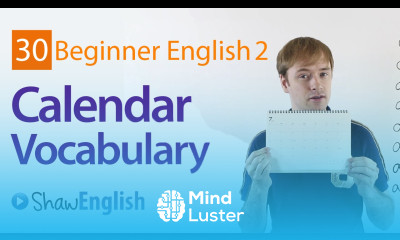 Basic English Calendar Vocabulary