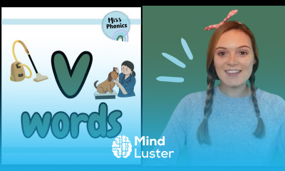 Learn to Blend v Words with Miss Phonics Phonics Blending Practice for Kids British Teacher