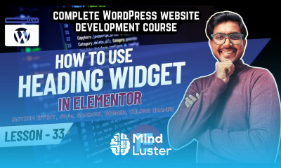 How To Use the Heading Widget in Elementor Heading Widget Elementor Tutorial