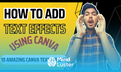 How to Add text effects in CANVA How to Add Effects to Text Using CANVA