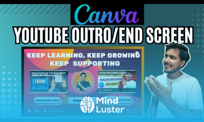 How to Create a YouTube End Screen Using Canva Free Outro Maker Create YouTube Video Outros