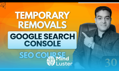 Temporary URL Removal in Google Search Console Remove SEO Full course in English seofullcourse