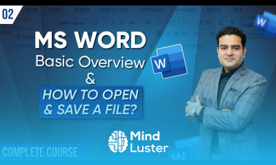 Learn MS Word Basics Get Overview of MS Word for Beginners MS Word Full Course