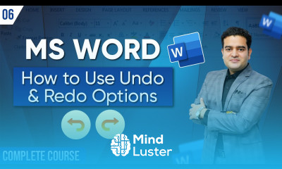 Undo and Redo Options Explained Complete Microsoft Word Course Marketing Fundas Global
